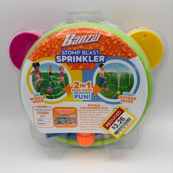 Banzai Stomp Blast Sprinkler: PVC Play Toy for Kids, Ages 3 and Up - Picture 4 of 7